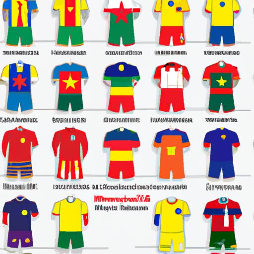 Bộ sưu tập áo đội tuyển bóng đá quốc gia Hàn Quốc từ các kỳ World Cup khác nhau