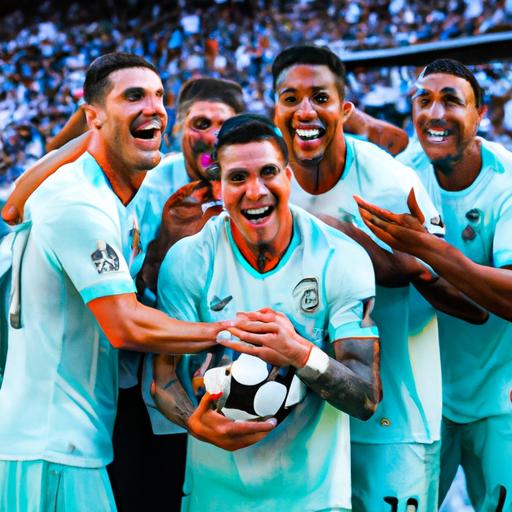 Ronaldo và đồng đội ăn mừng chiến thắng