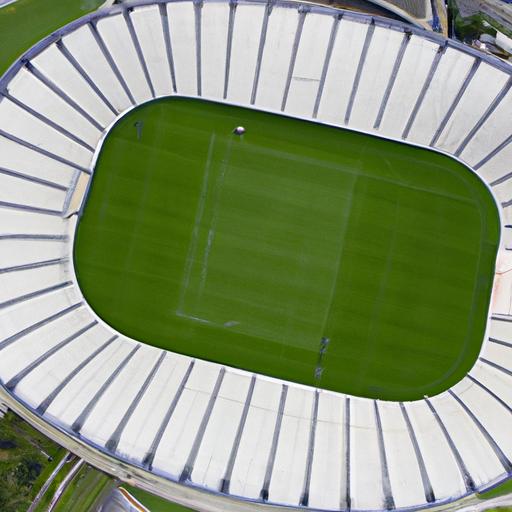 Tầm nhìn từ trên cao của sân bóng có sức chứa lớn nhất thế giới